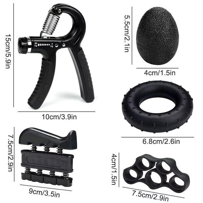 Forearm Strengthener Kit Adjustable Multipurpose Hand Grip Strengthener Workout Finger Exerciser Muscle Strengthening Tool For