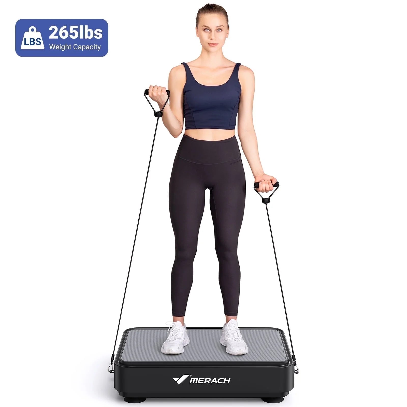 Vibration Plate Exercise Machine Mini for Lymphatic Drainage Whole Body Shaker Weight Loss for Women Men Seniors