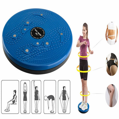 Twist Waist Torsion Body Massage Board Aerobic Foot Exercise Fitness Twister Figure Trimmer Slimming and Strengthening Abdominal & Stomach Exercise Equipment