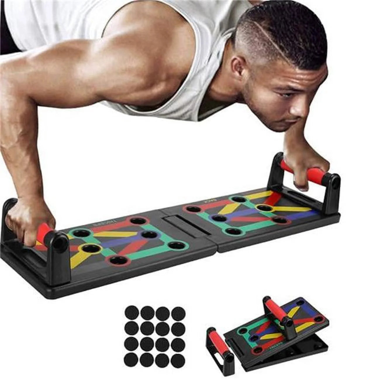 9 in 1 Push up Rack Board System Fitness Workout Train Gym Exercise