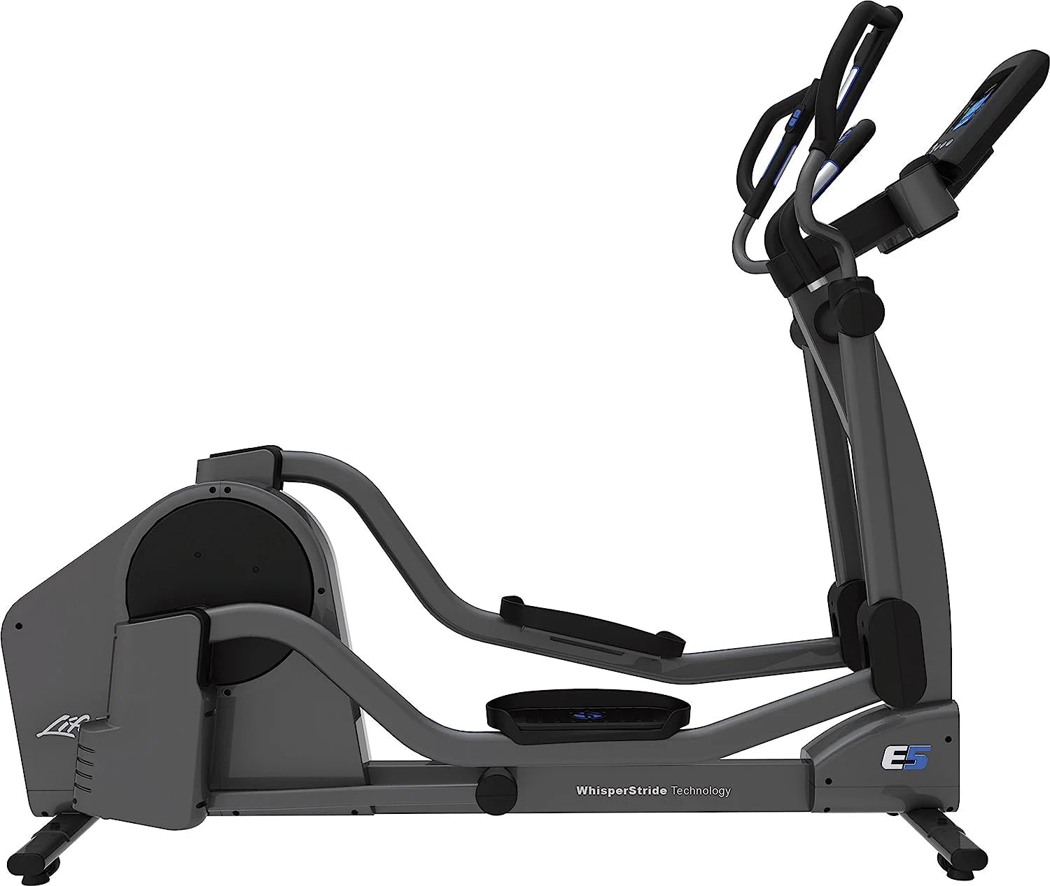 E5 Cross Trainer Elliptical Exercise Machine with Go Console, Titanium