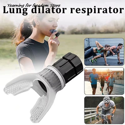 Breathing Trainer Lung Flexer Durable Fitness Exerciser Increases Lung Capacity Breath Adjustable Levels Respiratory Deep Breath